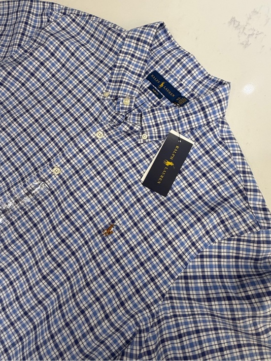 Ralph Lauren Other - Ralph Lauren Short-Sleeve Blue Plaid Button-Down Shirt